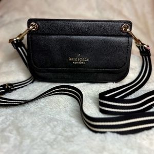 Kate Spade Black & White Crossbody Purse